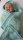 KSS Blue Aqua Baby Blanket 28x28" Newborn and up