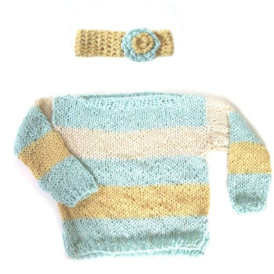 KSS Pastel Colored Cotton Sweater (3-4 Years) SW-084 - Click Image to Close