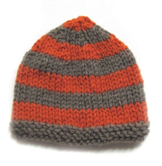 KSS Copper/Grey Knitted Cap 13-15" (3-12 Months) - Click Image to Close