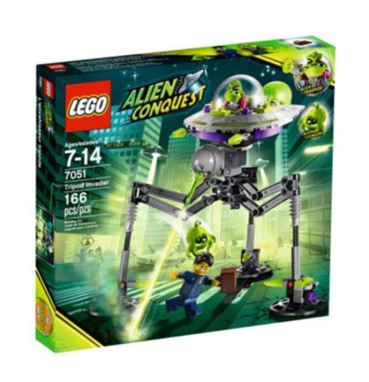 LEGO Space Tripod Invader 7051 (Dented Box) - Click Image to Close