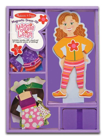 Melissa & Doug Maggie Leigh Magnetic Dress-Up - Click Image to Close