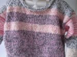 KSS Pink, Grey and Silver Tweed Sweater and Hat 3-4 Years