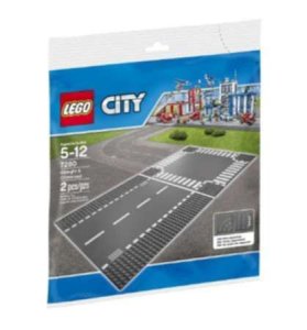 LEGO City Town Straight and Crossroad Plate 7280