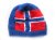KSS Blue Beanie with a Norwegian Flag 16" (9 Months) HA-677
