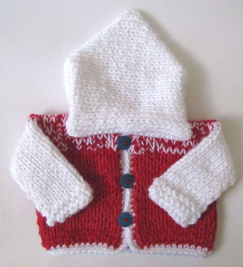 KSS Red, White & Blue Heavy Hooded Sweater/Jacket 3 Months - Click Image to Close