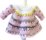 KSS Pink/Gre Crocheted Long Sleeve Dress 9 Months
