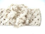 KSS Natural Cotton Headband with Flower 14-16"