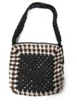 KSS Handmade Kids/Adults Lined Pink/Brown Crochet Shoulder Bag TO-118