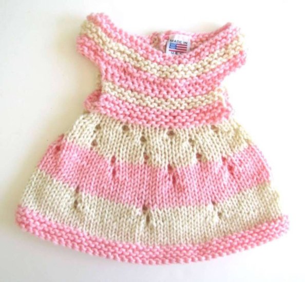 KSS Pink/White Crocheted Sleeveless Dress 9 Months DR-130