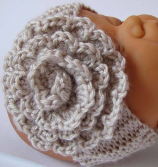 KSS Sand Colored Headband with Flower 12-15