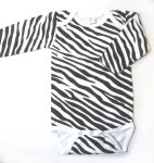 KSS Zebra Pattern 100% Cotton Onesie 6-12M