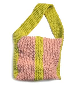 KSS Handmade Kids Sling Bag in Green and Pink TO-084