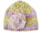 KSS Pink/Yellow Knitted Cap 16-18" (1-3 Years)