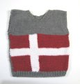 KSS Grey Danish Flag Toddler Sweater Vest (2 Years) SW-749