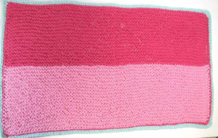 KSS Baby Pink Colors Cotton Blanket 28" x 17"Newborn and up