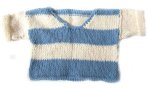 KSS Blue/White Cotton Sweater Vest 1 Year