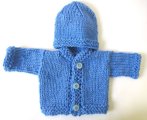 KSS Heavy Blue Sweater/Cardigan and Hat Set 3M