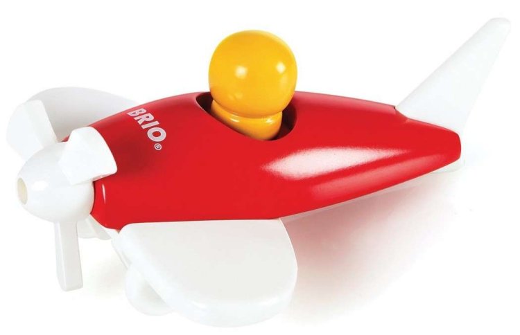 BRIO Small Wooden Airplane Red 30205