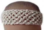 KSS Natural Crocheted Net Cotton Headband 15-17"