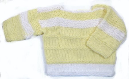 KSS Yellow and White Pullover Sweater (3-4 Years) SW-300