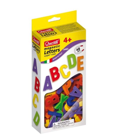 Quercetti Upper Case European Magnetic Letters - Click Image to Close