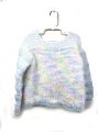 KSS Pink/L.Blue Kids Heavy Mohair Pullover 10 Years SW-1122