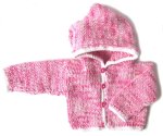 KSS Pink/White Hooded Sweater/Jacket 3 Months