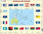 Larsen Map / Flag of Australia & Oceania Puzzle 35 pcs 023105 KL5