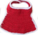 KSS Red Geometric Cotton Bib BI-005