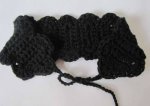 KSS Black Headband with Buttons 15 - 17" (1 - 2 Years)