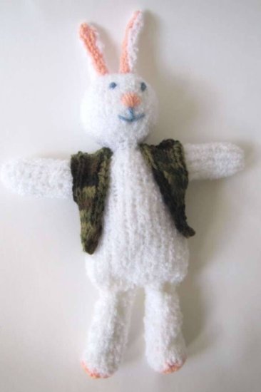 KSS Knitted Rabbit 12" long - Click Image to Close