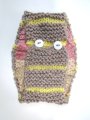 KSS Beige/Yellow Around Head Knitted Lined Face Mask 1-5 years