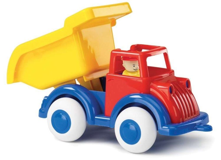 Viking Toys 8" Medium Chubbies Dump Truck Red / Blue / Yellow 781240