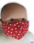 KSS Red Cotton Face Mask Toddler KSS-HM-001