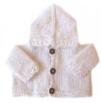 KSS Bone Natural Hooded Sweater/Jacket (6 Months)