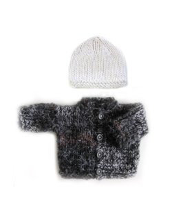 KSS Blackish Colored Heavy Sweater/Jacket & Hat (9 Months) SW-810-AZH