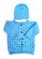 KSS Blue Hole Pattern Knitted Summer Sweater/Jacket (2 Years) SW-1051