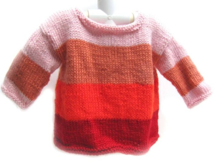 KSS Red/Pink Knitted Pullover Sweater (2 Years)