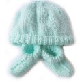 KSS Pastel Knitted Booties and Hat set (3-6 Months) HA-157
