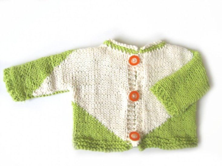 KSS Lime Green Knitted Cotton Sweater/Jacket (18 Months) SW-705 - Click Image to Close