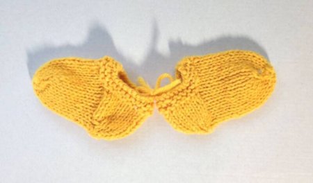 KSS Dark Yellow Knitted Socks (3 Months) BO-151