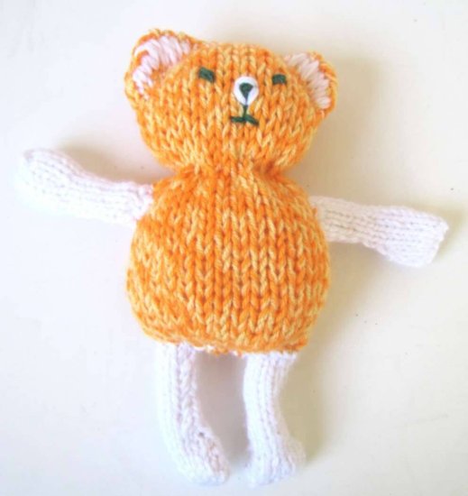 KSS Knitted Tabby Cat 12" tall - Click Image to Close