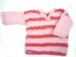 KSS Red/Pink Colored Striped Toddler Pullover Sweater 3T KSS-SW-852