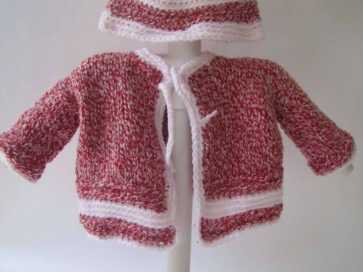 KSS Rose Cotton Sweater/Jacket Set (24 Months) - Click Image to Close