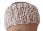 KSS Sand Colored Knitted Headband 14 - 16"