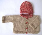 KSS Ladybug in the Sand Sweater/Jacket Set (6-12 Months)