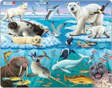 Larsen Arctic Ice Animals Puzzle 75 pcs 021111 FH11