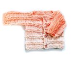 KSS Medium Weight Knitted Apricot Sweater/Jacket (9 Months)SW-1017