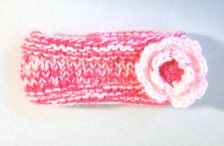 KSS Orchid Knitted Headband 12-15" (3-18 Months) HB-235