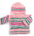 KSS Pastel Heavy Baby Pullover Sweater with Hat (9 Months) SW-699